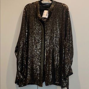 Zara Women Sequin Shirt